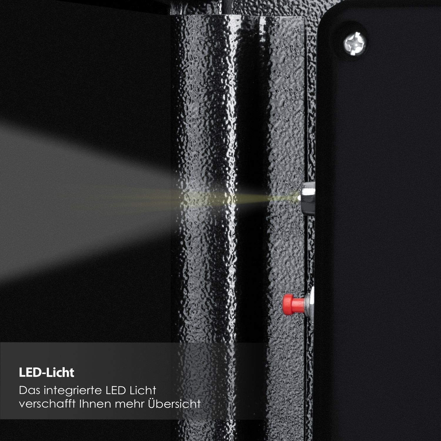 Kesser® Elektrischer Tresor 38×30×30 cm, 3 Doppelbolzen, Innenbeleuchtung