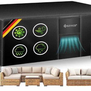 KESSER® Gartenmöbelabdeckung 242x162cm, 420D Oxford, UV- & wasserdicht, windfest, winterfest