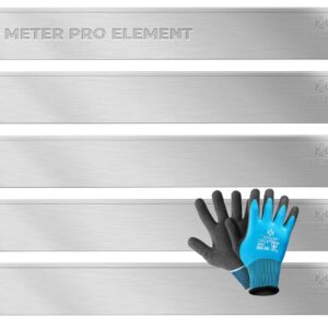 KESSER® Gartenrandschutz Metall‑Palisade 5‑50 m, 100 × 14/18 cm, Mähkante