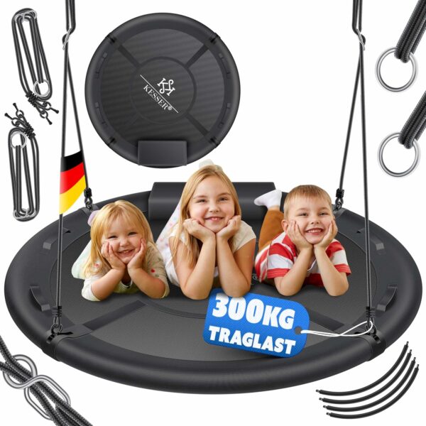 KESSER® Kinderhängesitz 120 cm Durchmesser – 300 kg, 4 Handgriffe, einstellbar