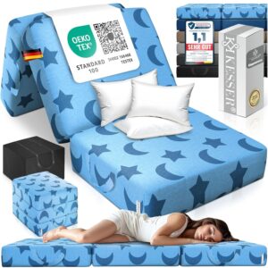 KESSER® Klappmatratze 75x200x15 cm – 3‑Wege faltbar, 15 cm dick, atmungsaktiv, waschbar