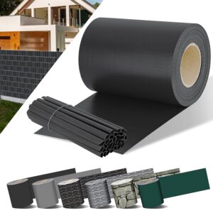 KESSER® Privatsphäre‑Filmschlaufen PVC, 70 m × 19 cm, wetterfest, winddicht, Doppelstab