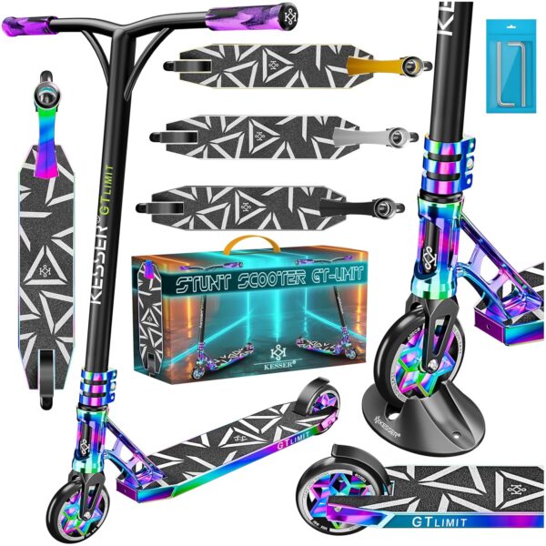 KESSER Stunt Scooter GT‑Limit 360° Lenken, ABEC 9 Lager, 110 mm PU Räder
