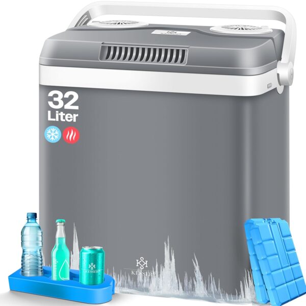 KESSER Thermobox 32L – thermo‑elektrisch, 12/230V, Kühlen/Wärmen, ECO/MAX, Auto/Boot/Camp