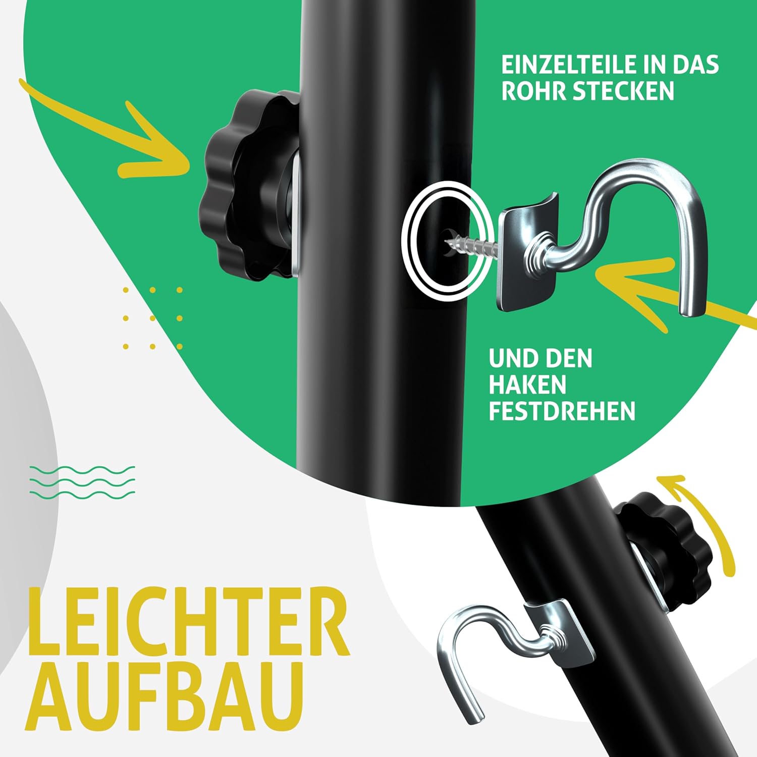 KESSER® XXL Hängematte mit Rahmen, 2 Personen, 200 kg Tragkraft, Indoor/Outdoor